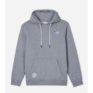 Goat USA Hoodie Mens Large Gray Sweatshirt Fleece OG Pullover Pocket Logo NEW!